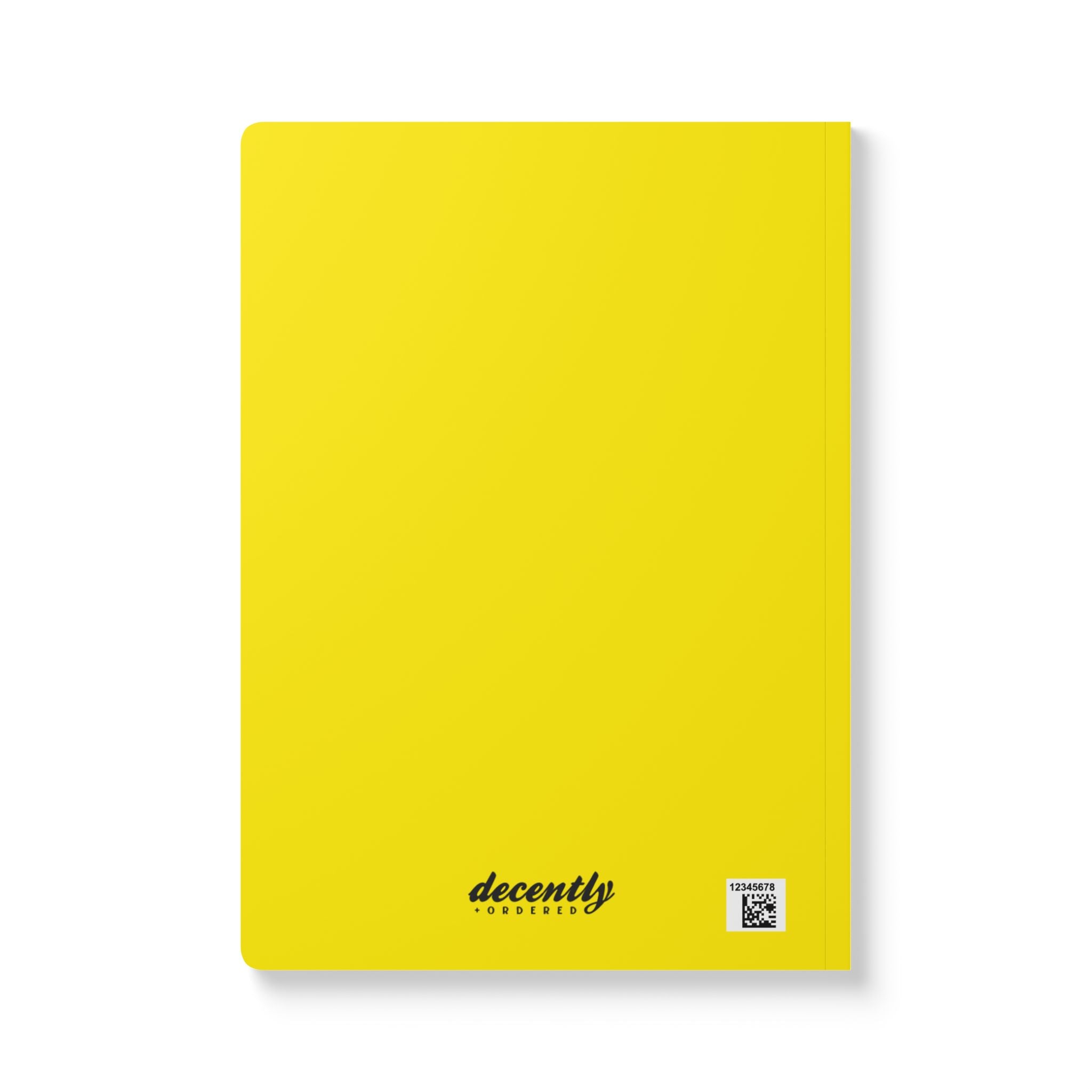 Softcover Journal (with Inside Prints) - Yellow