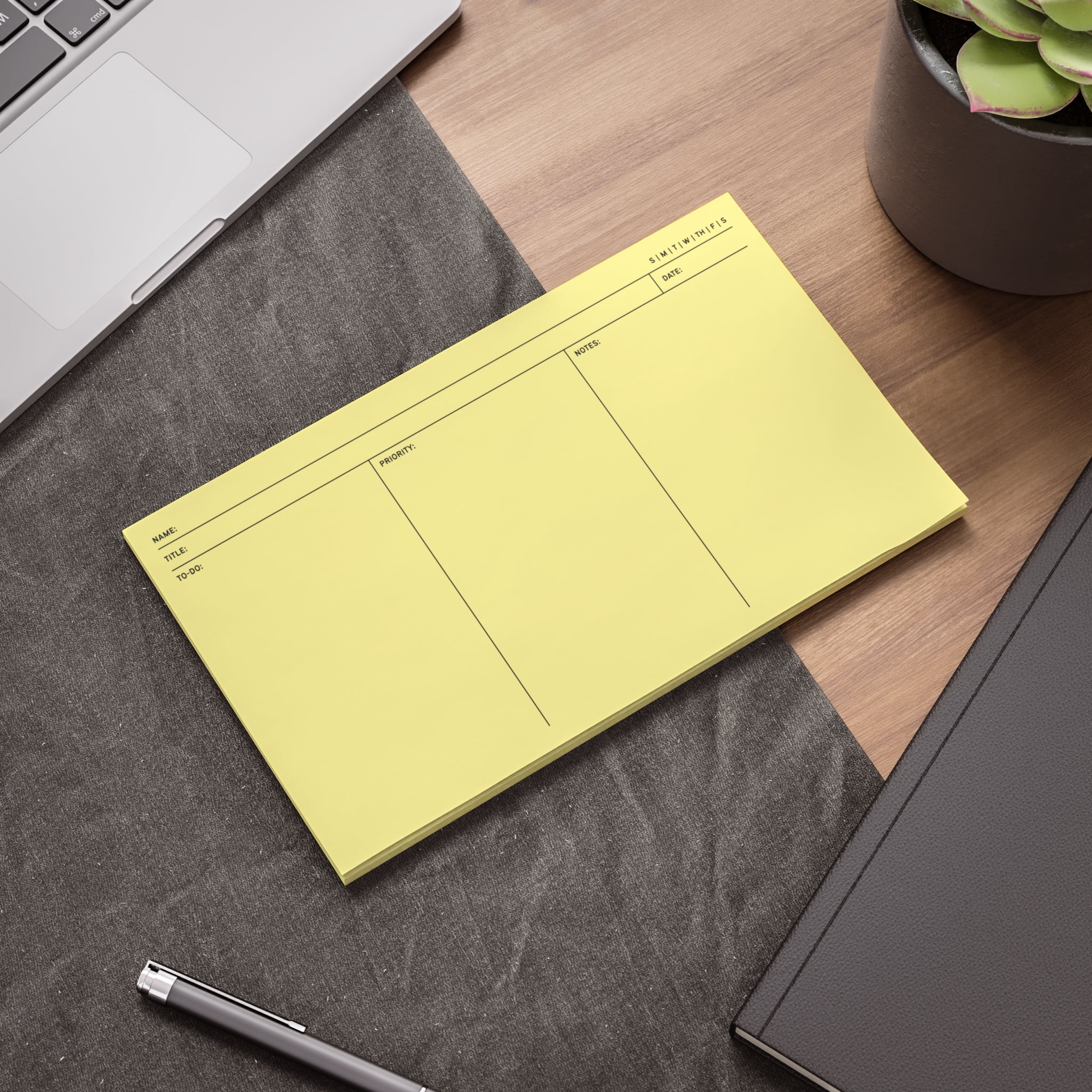 Task Tracker Post-it® Note Pads - Yellow