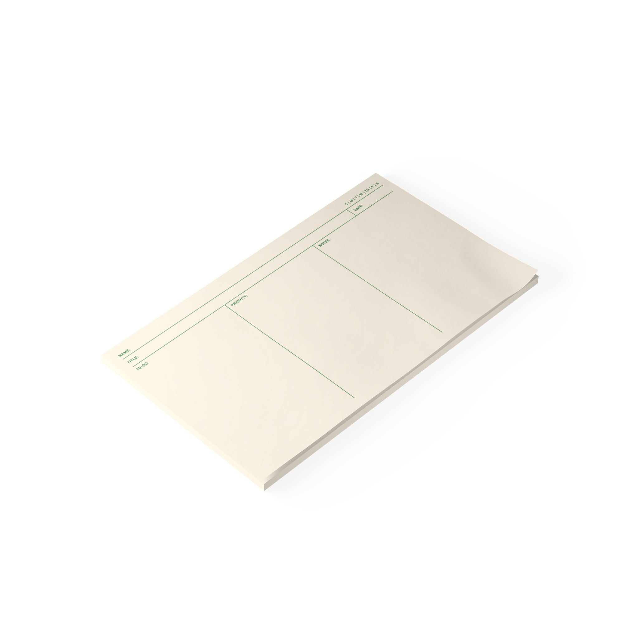 Task Tracker Post-it® Note Pads - White