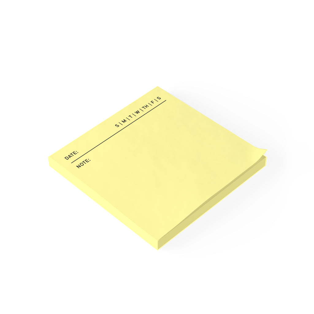 Task Tracker Post-it® Note Pads - Yellow
