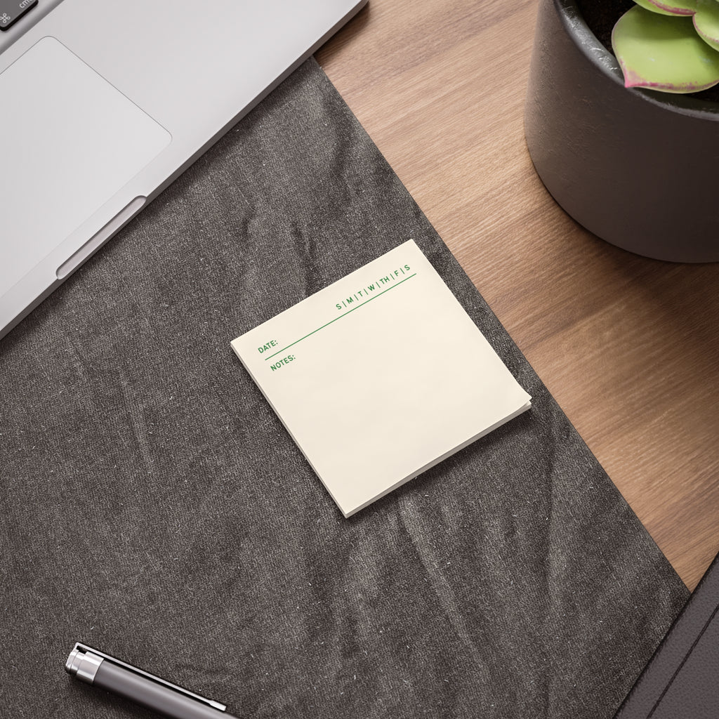 Task Tracker Post-it® Note Pads - White