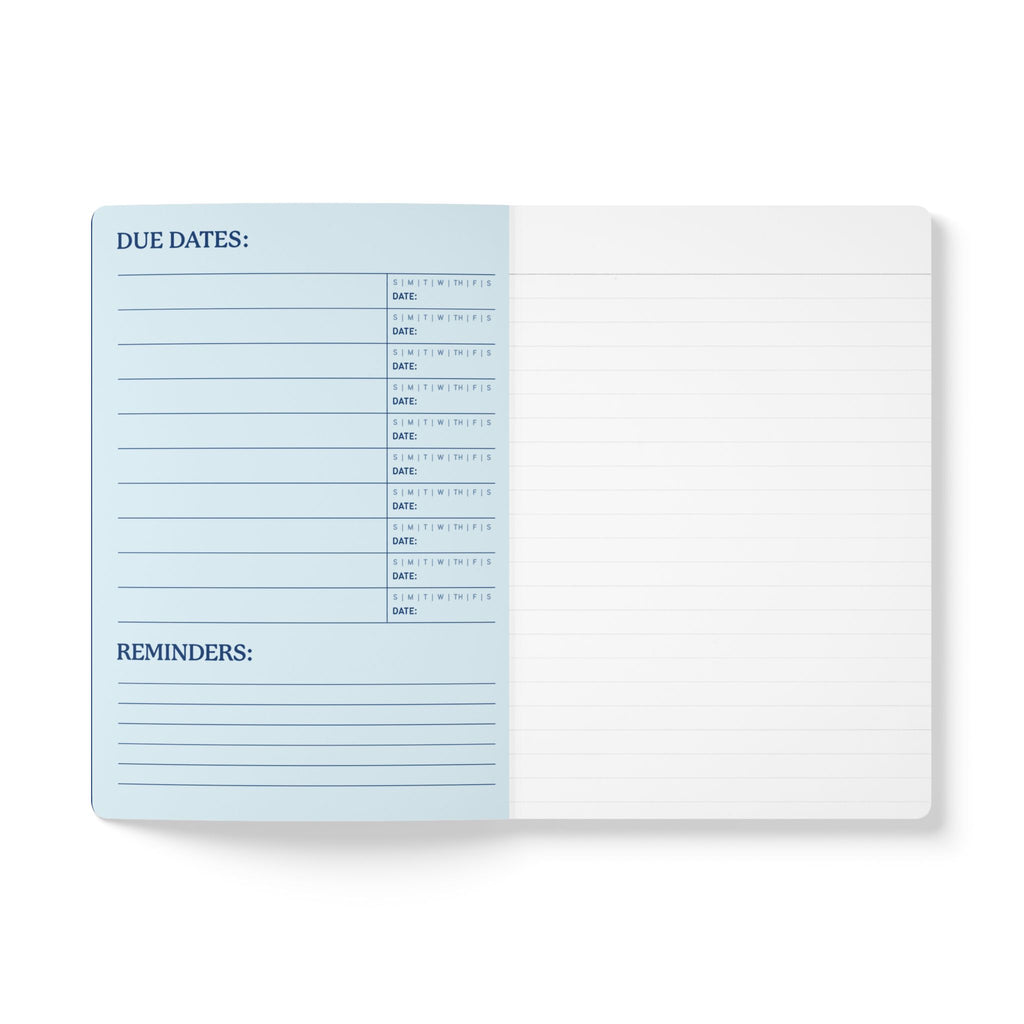 Softcover Journal (with Inside Prints) - Blue