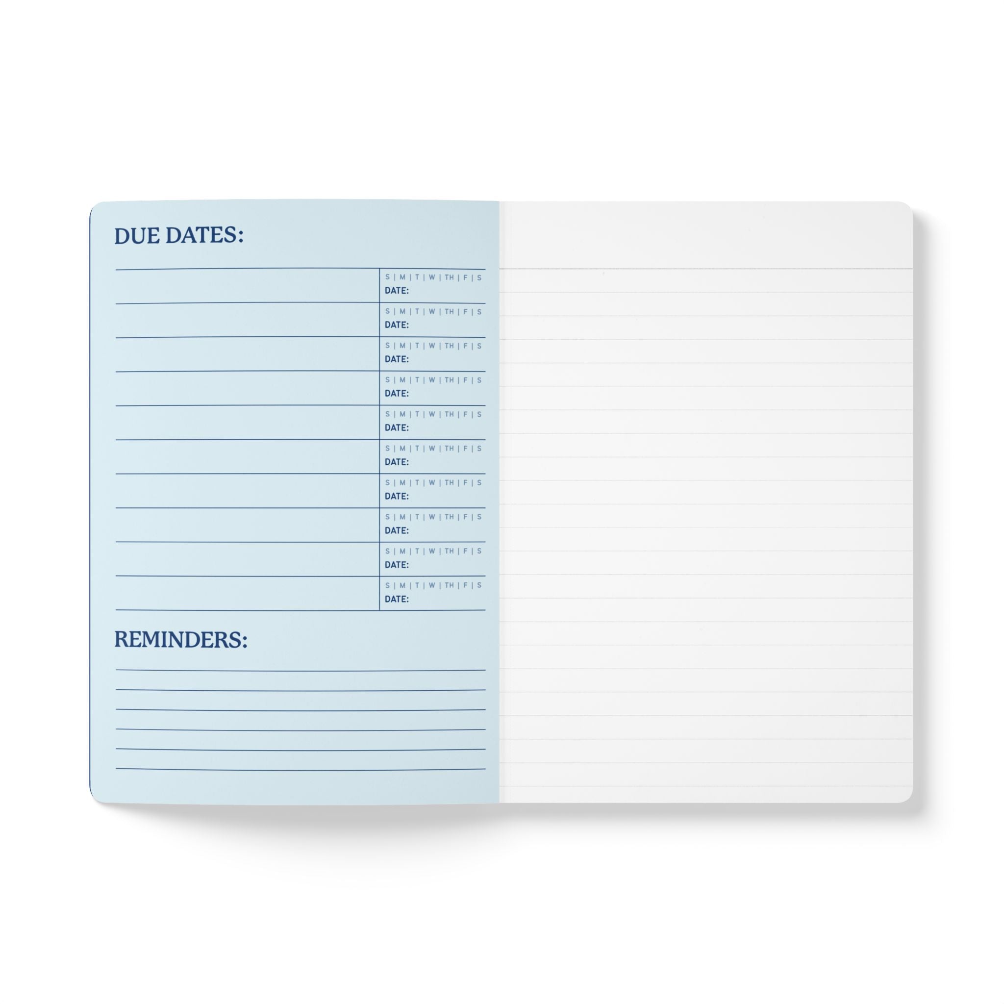 Softcover Journal (with Inside Prints) - Blue