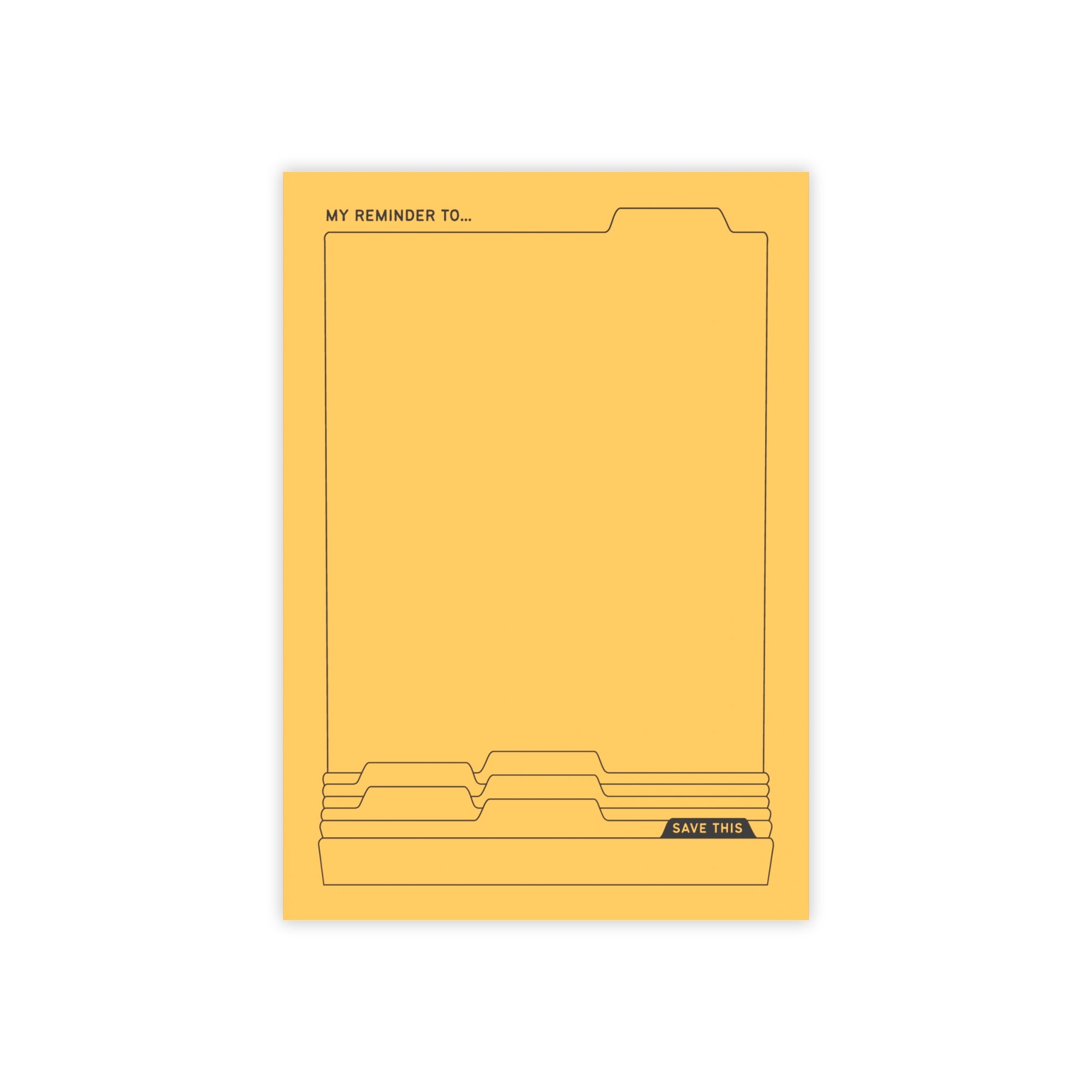 Daily Post-it® Note Pads - Gold