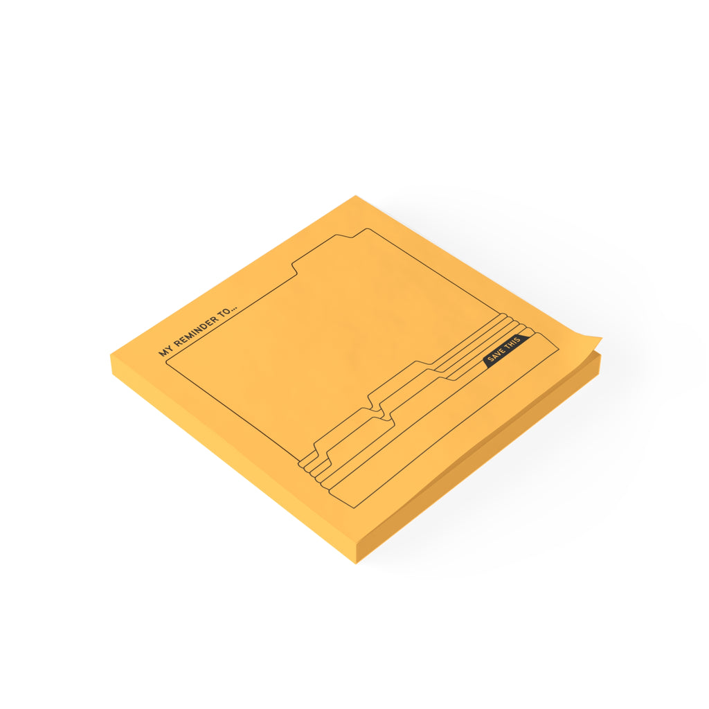 Daily Post-it® Note Pads - Gold