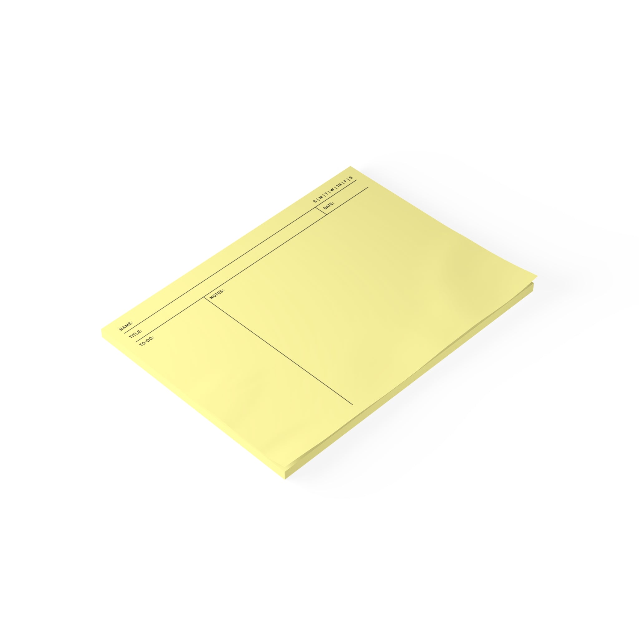 Task Tracker Post-it® Note Pads - Yellow