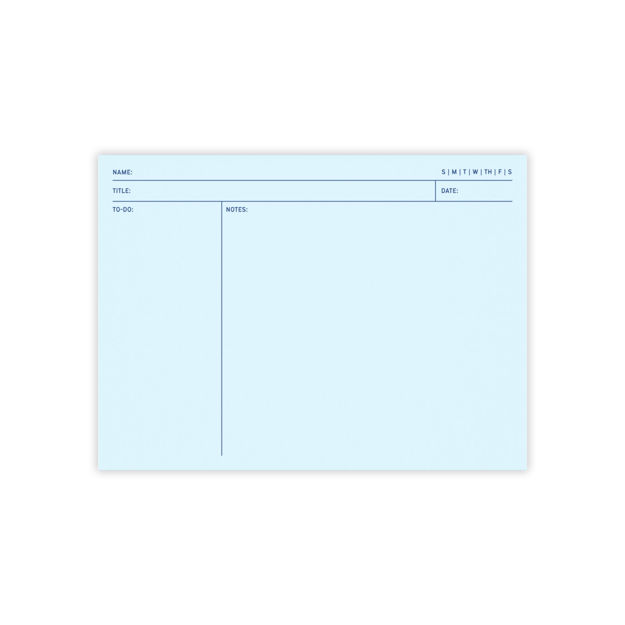 Task Tracker Post-it® Note Pads - Blue