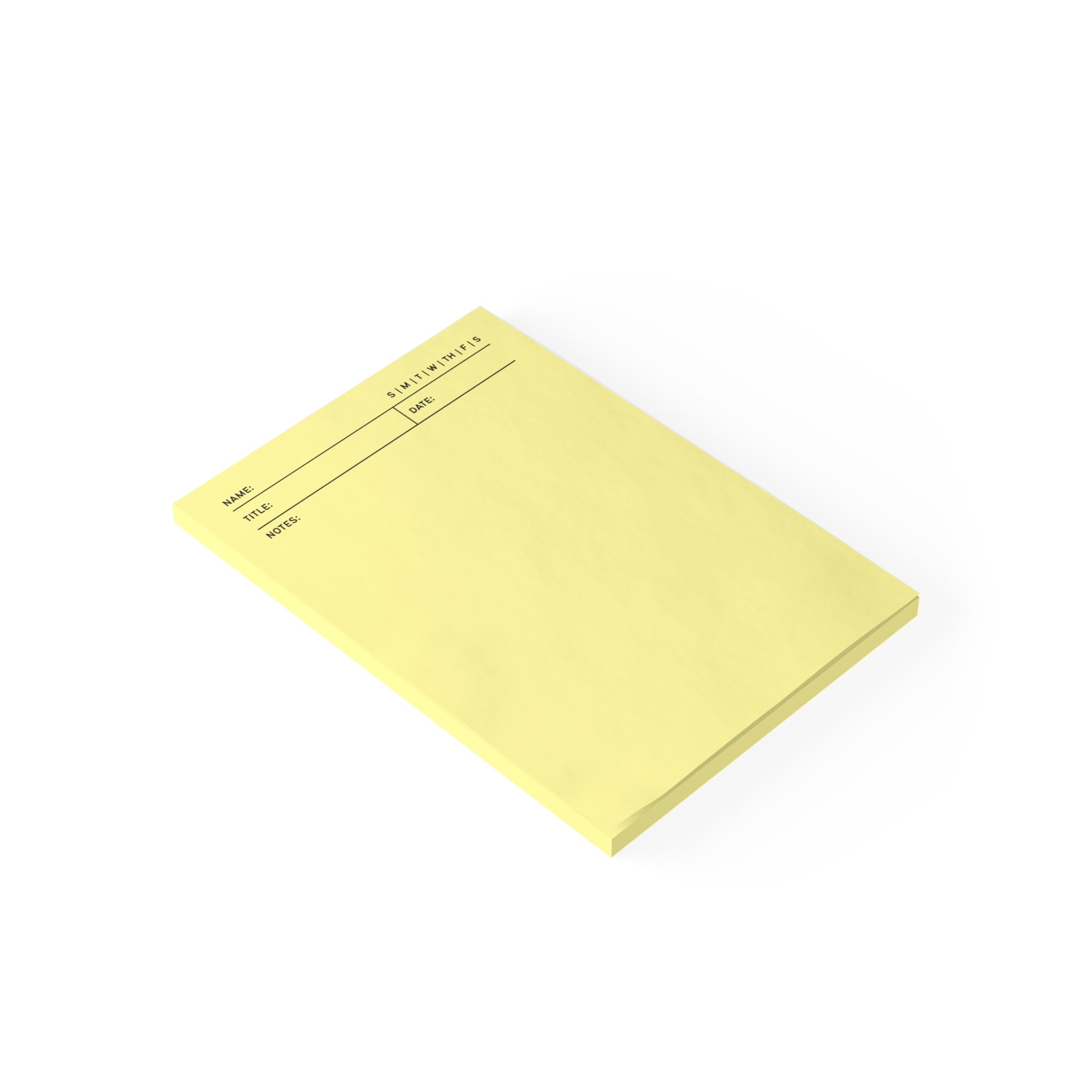 Task Tracker Post-it® Note Pads - Yellow