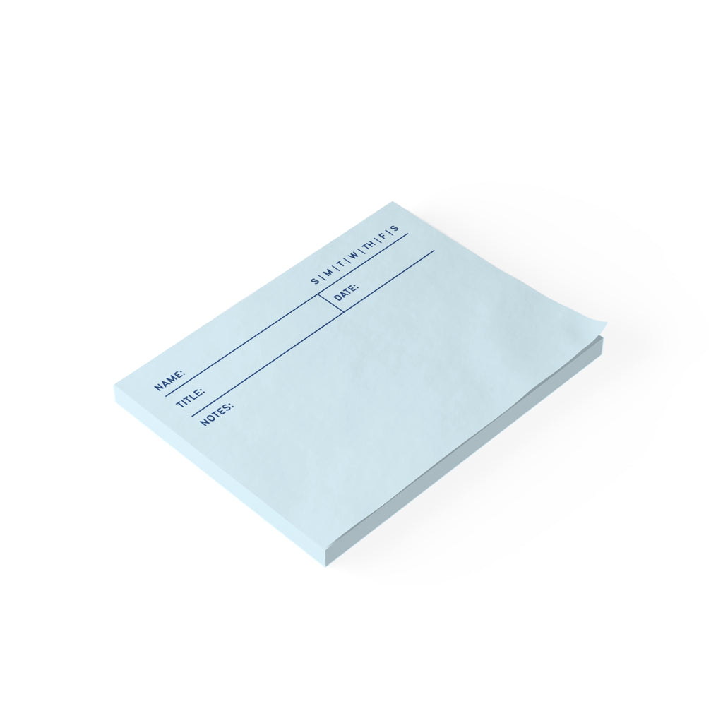 Task Tracker Post-it® Note Pads - Blue