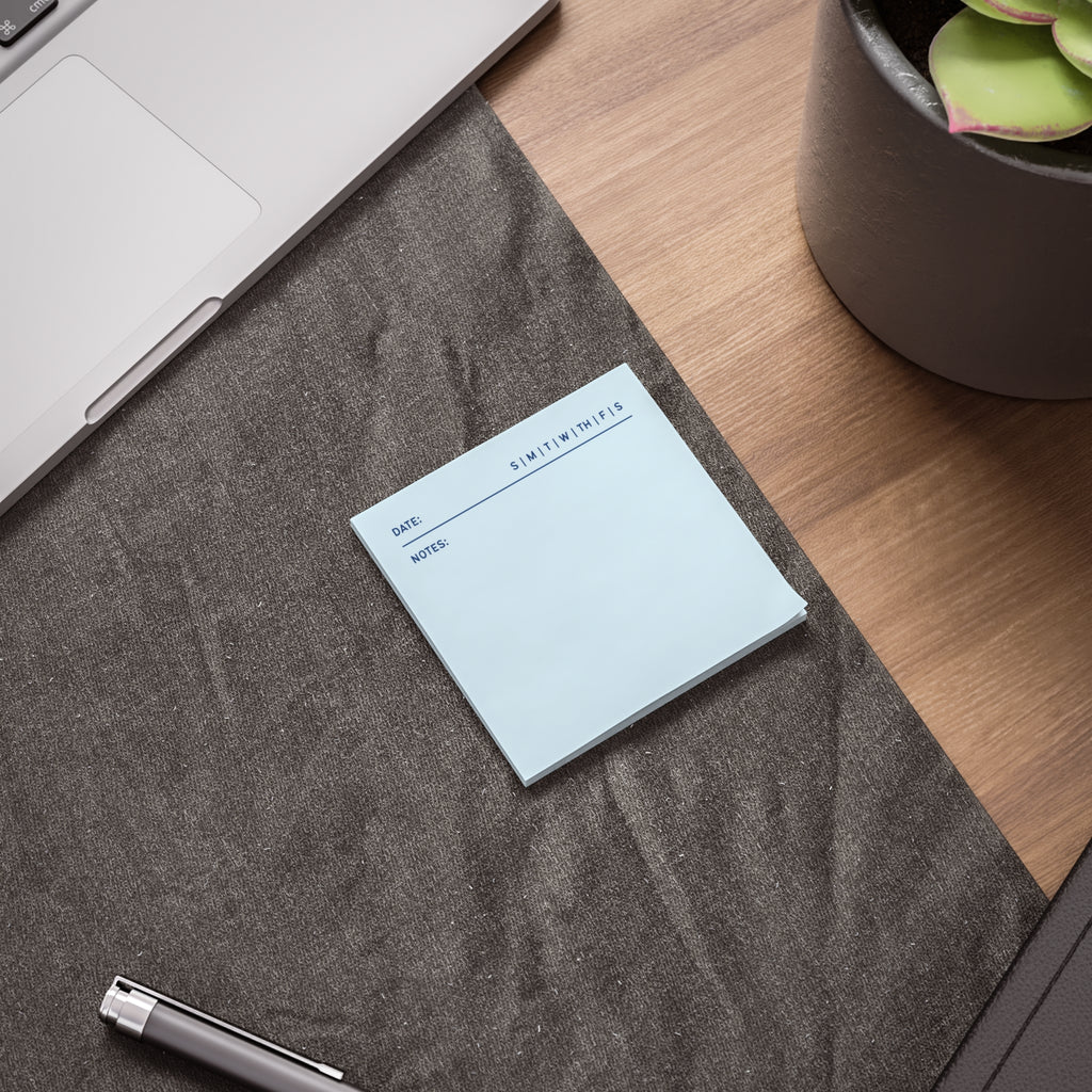 Task Tracker Post-it® Note Pads - Blue
