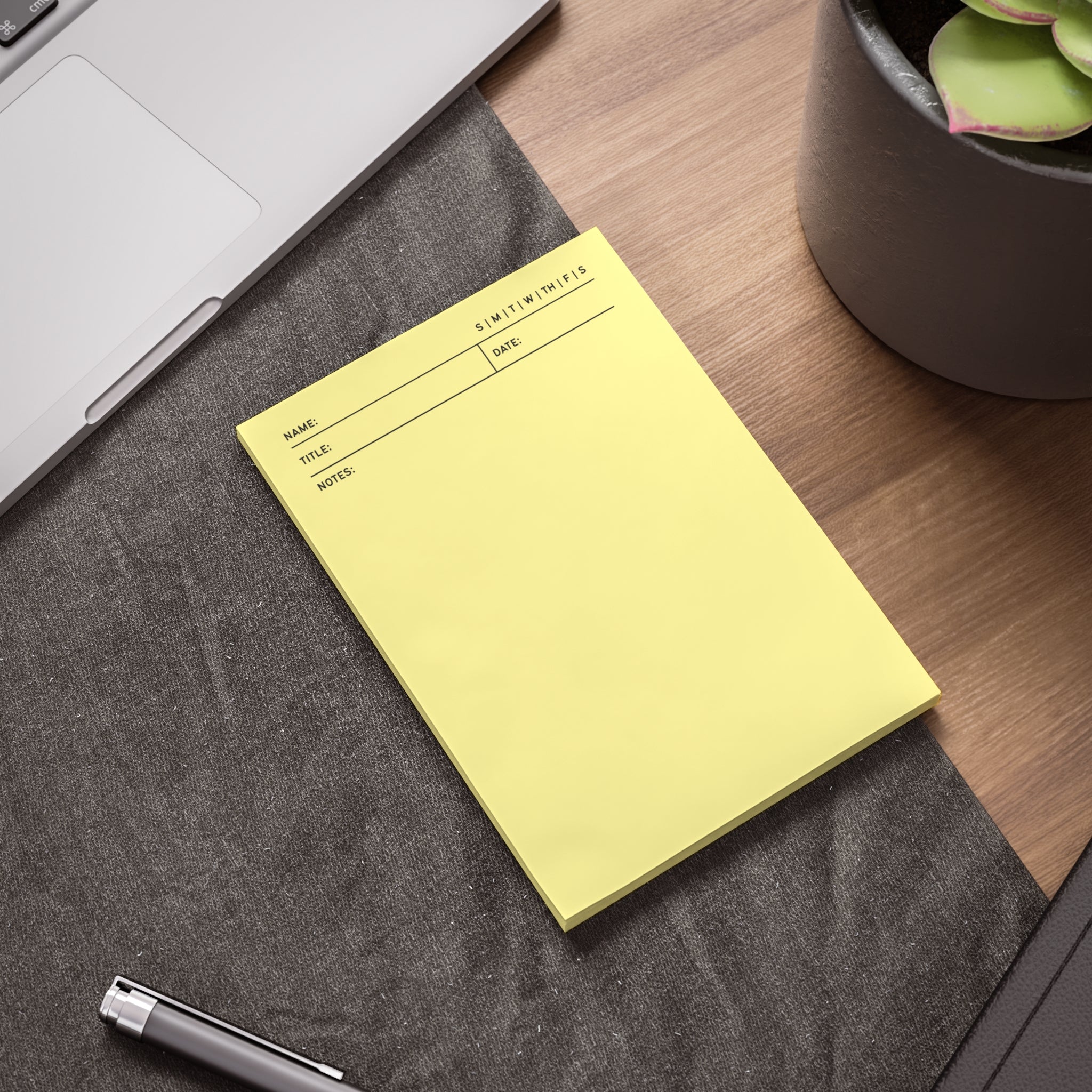 Task Tracker Post-it® Note Pads - Yellow