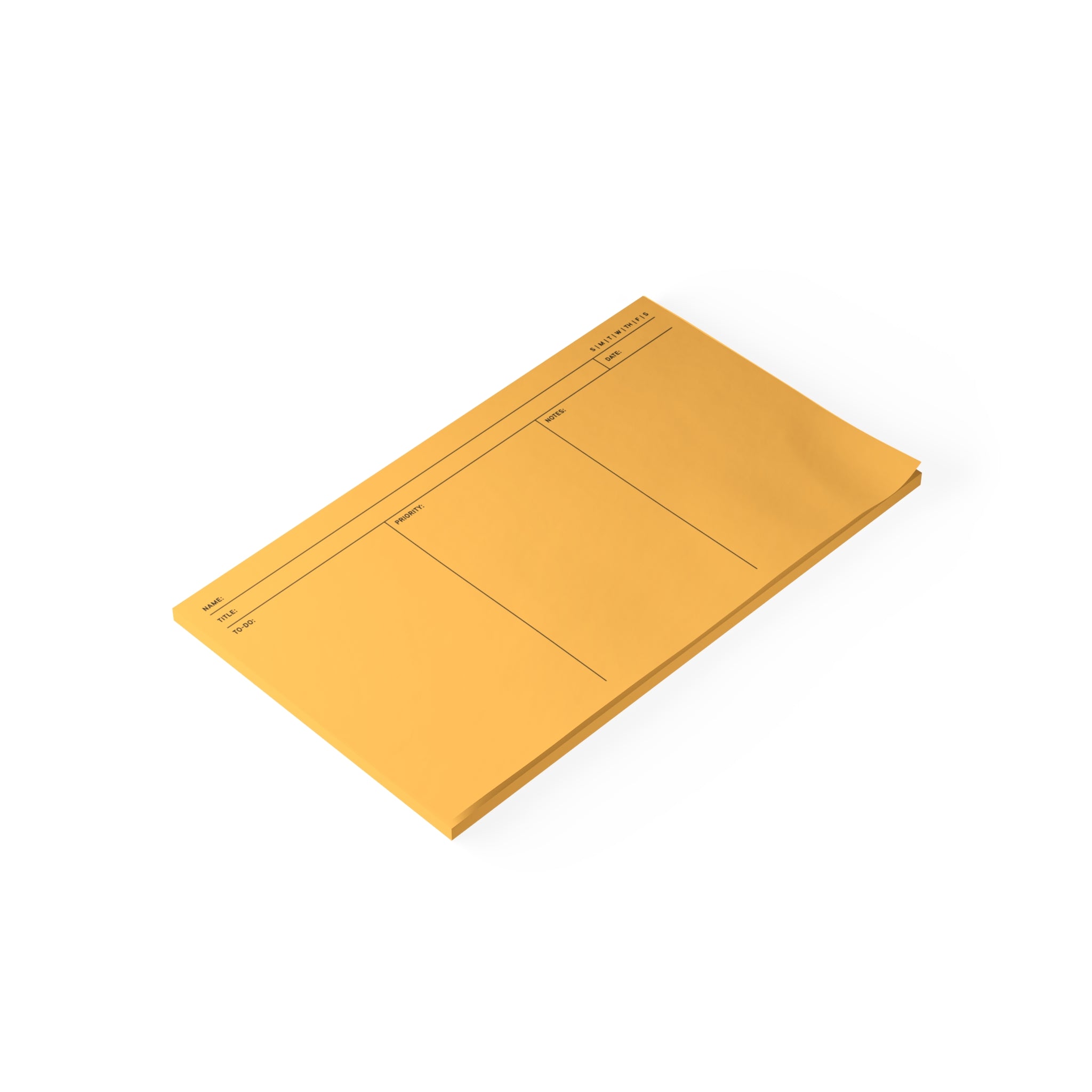 Task Tracker Post-it® Note Pads - Gold