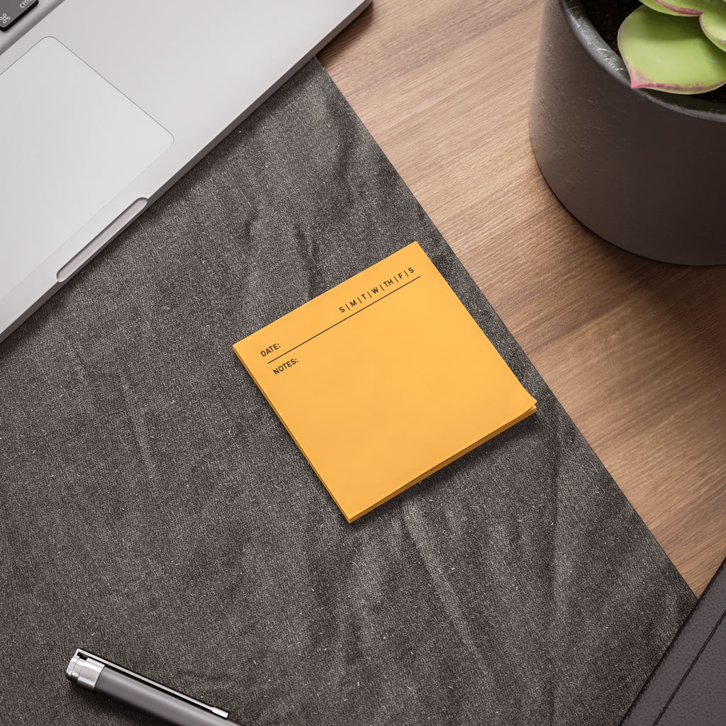 Task Tracker Post-it® Note Pads - Gold