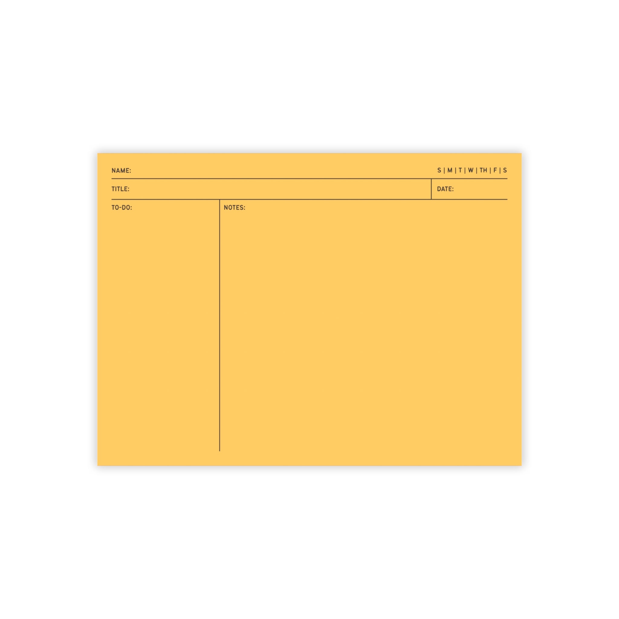 Task Tracker Post-it® Note Pads - Gold