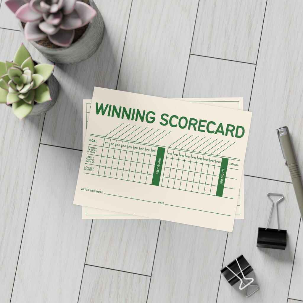 Winning Scorecard Greeting Card Bundles (envelopes included)