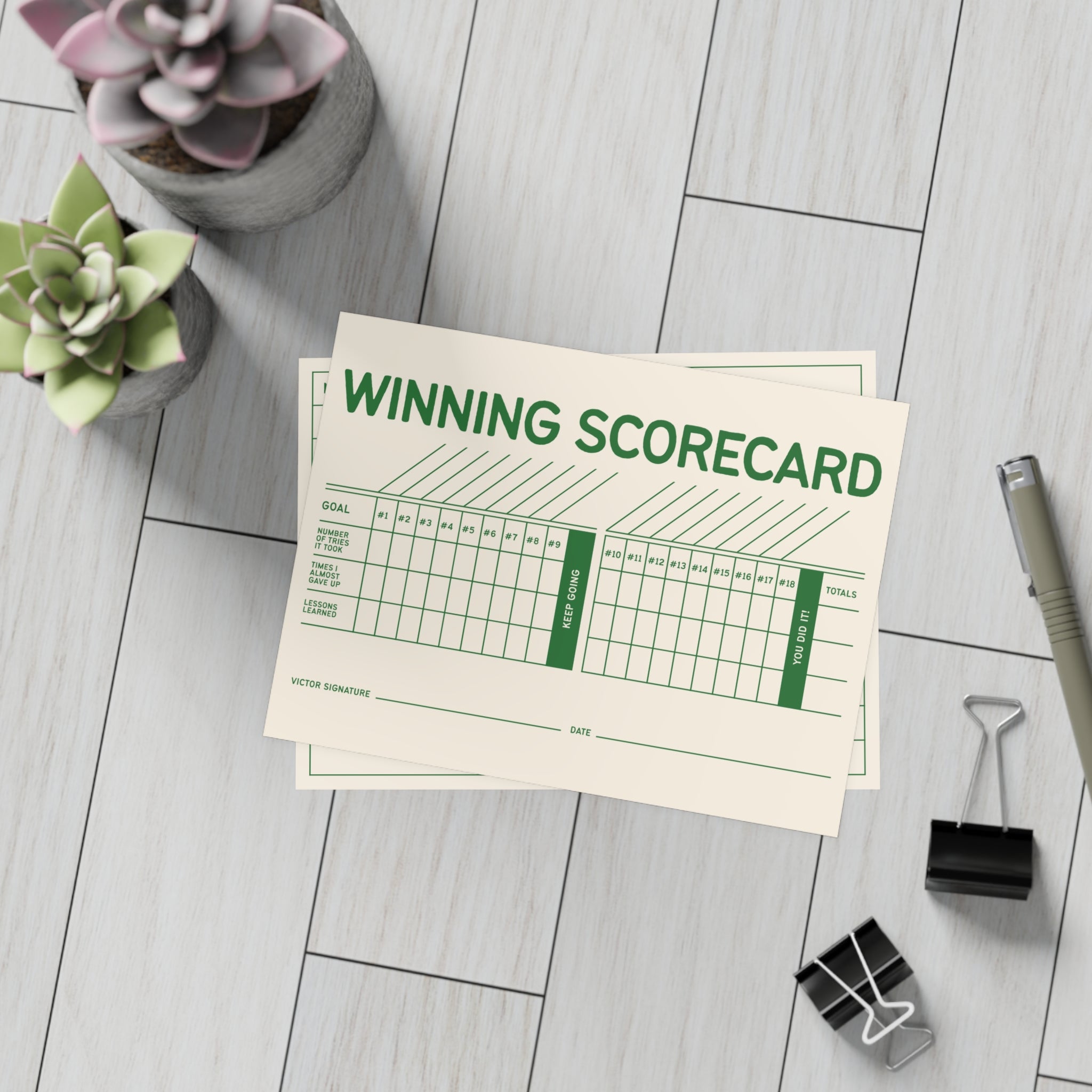 Winning Scorecard Greeting Card Bundles (envelopes included)