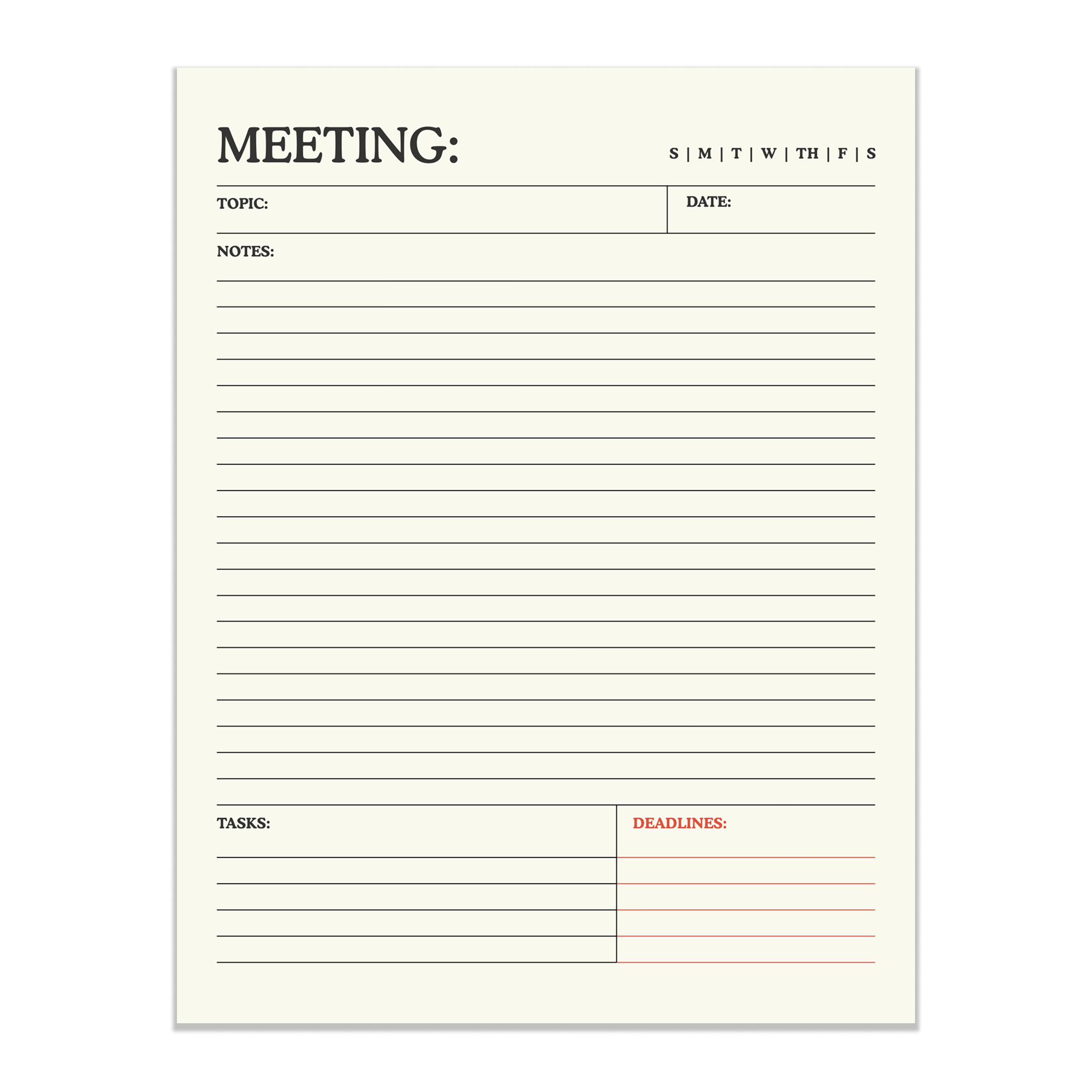 Meeting Notes Template